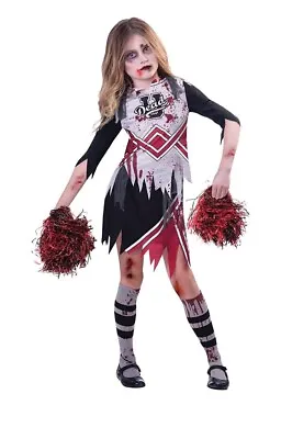 Zombie Girl Cheerleader Costume New • £4.14