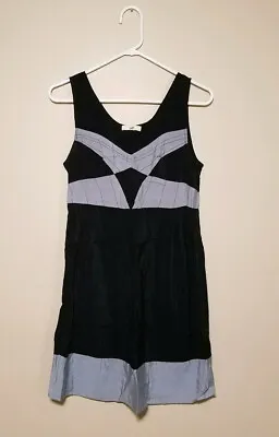 Ya Los Angeles Women's Size Large Sleeveless Dress Black Gray V-neck C309 • $4.99