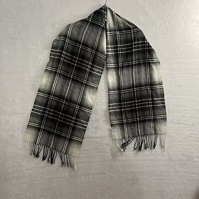 Merona Scarf Adult One Size Plaid Multicolor Fringe Acrylic • $6.95