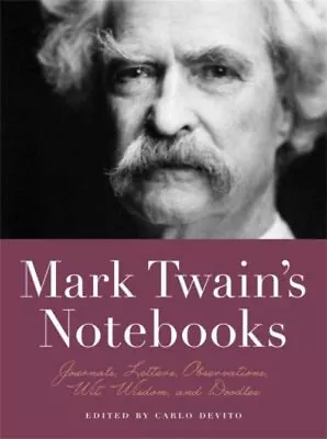 Mark Twain's Notebooks : Journals Letters Observations Wit Wi • $5.97