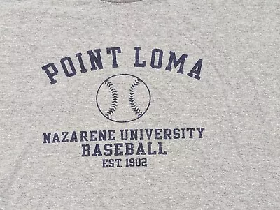 Vintage 90s Point Loma Nazarene University Long Sleeve T-Shirt Large L Gray USA • $27.99