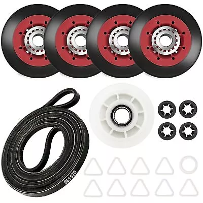 4392067 Dryer Repair Kit Belt Rollers & Idler For Whirlpool Kenmore Maytag Duet • $20.99