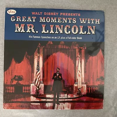 Disney Great Moments With Mr. Lincoln 1964 Vinyl Buena Vista Records 1st Press • $225