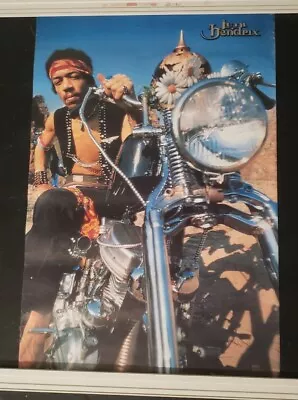 Vintage Jimi Hendrix Motorcycle Chopper Poster 24  X 36  1998 Authentic Hendrx • $25