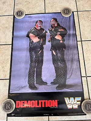 Vintage 1990 Wwf Demolition Original Poster Wwe Awa Nwa Wcw Nwo Legends Retro • $10.50