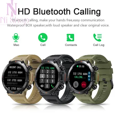 Smart Watches Men Bluetooth 5.0 Sports Fitness  GPS Tracker Heart Monitor 400mAh • $69.99