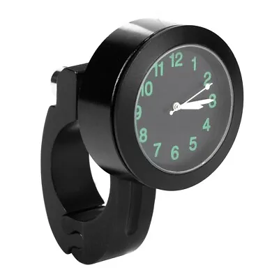 Handlebar Mount Clock Watch For Motorcycles (Black) • $11.15