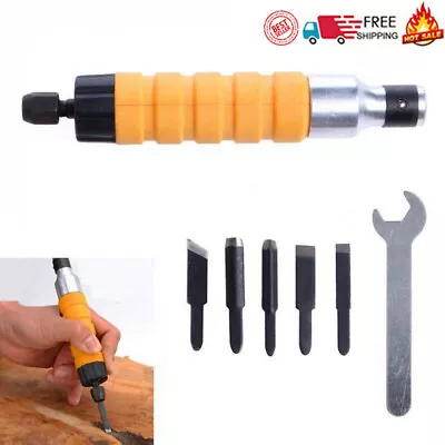 £34.80 • Buy Wood Electric Carving Knife Chisel Kit Woodworking Whittling Cutter Chip Tool
