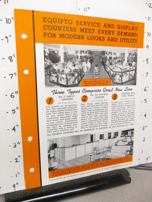 $45 • Buy Aurora 1940 AUTO SPRING Roanoke VA Store Display Sales Sheet Office Shelving