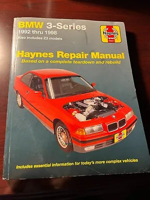 Haynes Repair Manual BMW 3 Series 1992-1998 Includes Z3 Models Car Repair 18021 • $10.95