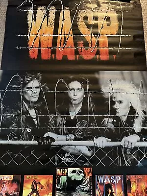 W.A.S.P.  RARE 1989 Original Poster Headless Children 80s Metal Chris Holmes • $65