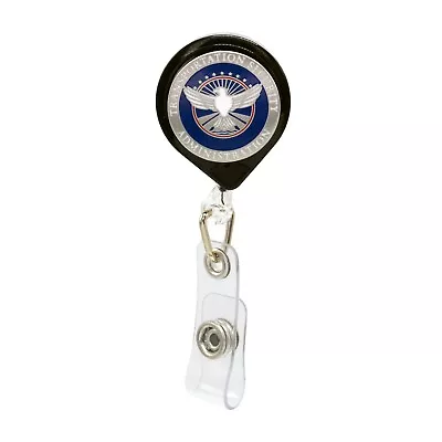 TSA Insignia New Logo Badge Reel Retractable ID Card Holder Security Lanyard • $10.24