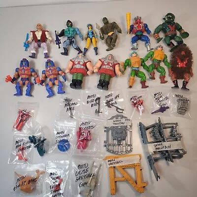 GIANT LOT Masters Of The Universe MOTU VTG Figure Lot /Weapons/Parts/Accessories • $110