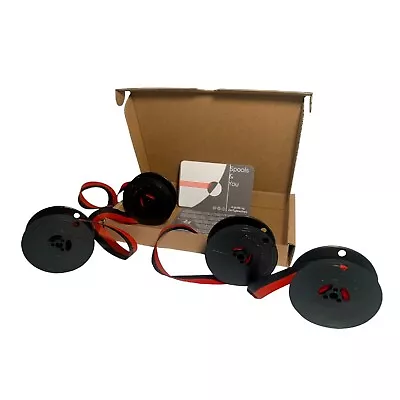 2x Olympia Traveller Deluxe S Typewriter Ribbon - Red/Black - Gift Box Packaging • £8.99