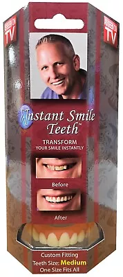 Instant Smile Billy Bob Deluxe Costume Teeth Natural Shade Medium • $15.99