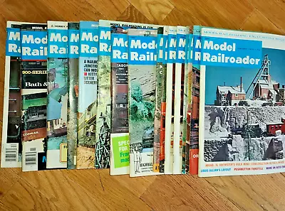  Model Railroader 16 Issues Train Magazine Lot  1975 - 1976 • $14.95