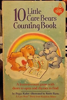 VINTAGE 10 Little Care Bears Counting Board Book With Lift-Up Flaps 1983 AGC • $12