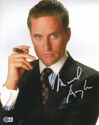 Michael Douglas Signed 11x14 Photo Wall Street Autograph Proof Beckett Witness • $400