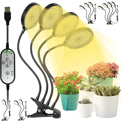 £12.99 • Buy USB LED Grow Light Indoor Plant Growing Full Spectrum Dimmable Timer Waterproof