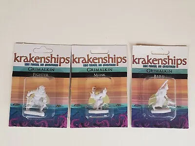 $24.69 • Buy Krakenships Grimalkin Lot (3) DnD Frostgrave Shard Miniatures In Package