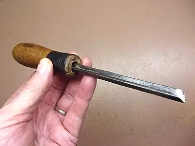 £32.94 • Buy Vintage Unbranded Woodworking Corner Chisel 3/8  Wide 8  Long Tang Not Socket