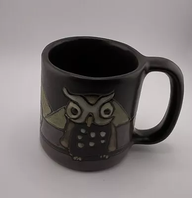 Mara Handmade Night Owl Mug 18oz Stoneware Coffee Cup Mexico Art Pottery Signed • $21