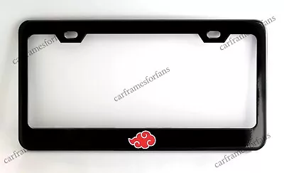 $29.99 • Buy Akatsuki Cloud Black License Plate Frame, Custom Made Of Powder Coated Metal