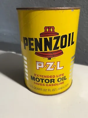 Vintage Pennzoil PZL Oil Can Bank Cardboard See Pics • $18