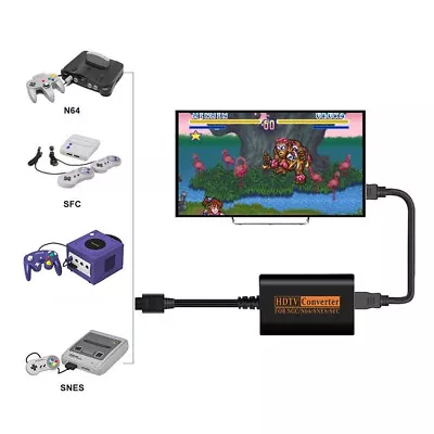 1080P HDMI Adapter Converter HD Cable For Nintendo N64 SNES Console • $34.99