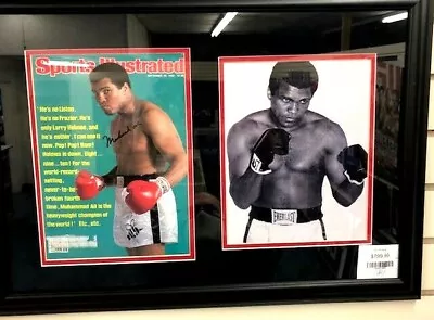 Muhammed Ali Greatest Signed Sports Illustrated Magazine Framed W/8X10 PhotoCOA • $799.99
