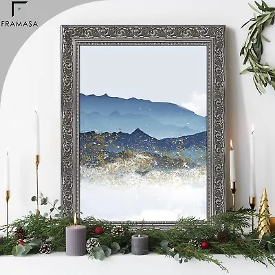£36.50 • Buy Photo Frame Traditional Mini-Dahlia Black & Silver Picture Antique  Art Frames