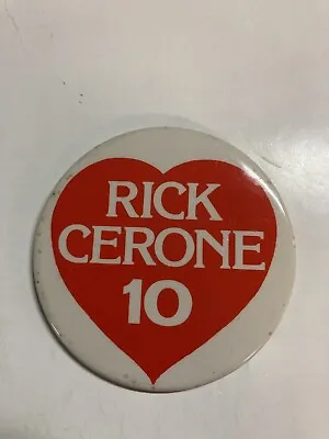 3 Inch Rick Cerone 10 I Love Pin 1980s With Heart New York Yankees • $9.99