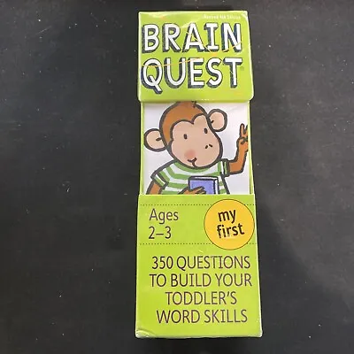 My First Brain Quest: 350 Q&A's To Build Your Toddlers Word Skills NEW & SEALED • $12.49