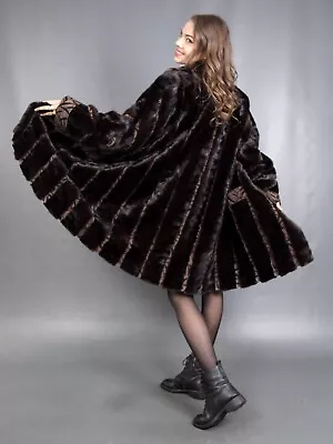 12300 Gorgeous Real Mink Coat Luxury Fur Jacket Beautiful Look Size 2xl • $1