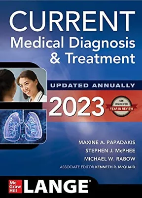 CURRENT Medical Diagnosis And Treatment 2023 Paperback • $31.23