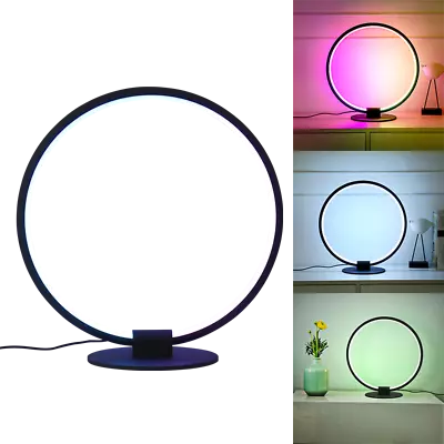 RGB LED Desk Lamp With Remote Control Round Design 40cm Height • $89