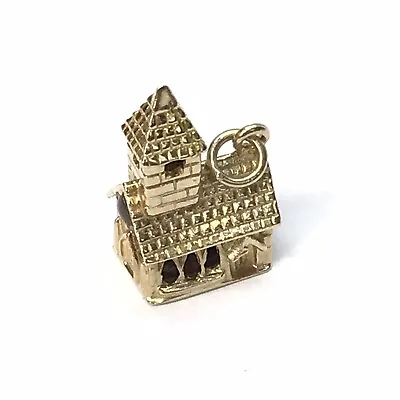 9ct Gold Church Charm - Full British Hallmark • £140