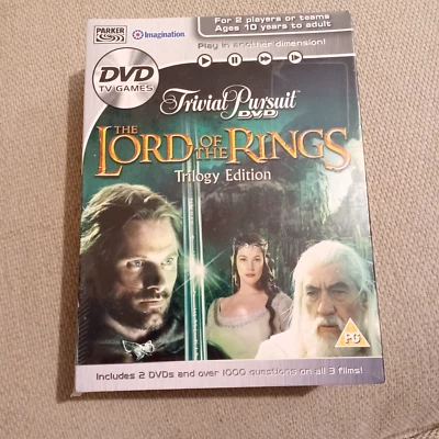 Lord Of The Rings Trivial Pursuit DVD Game New & Sealed Trilogy Edition Fun Quiz • £5.50