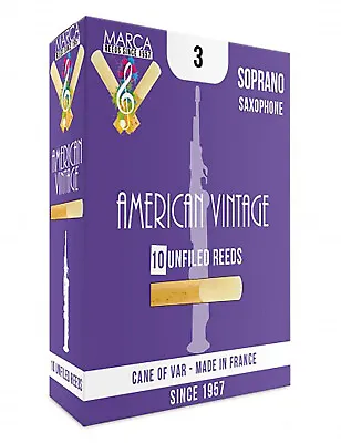 1 Box Of Soprano Saxophone Marca American Vintage Reeds 3 • $25