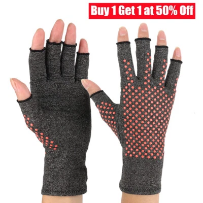 £4.74 • Buy Anti Arthritis Gloves Hand Support Pain Relief Copper Finger Compression UK