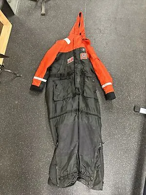 US Coast Guard Floatation Work Suit  Size XL Orange/ Black  Mustang MS2175 ~Used • $275