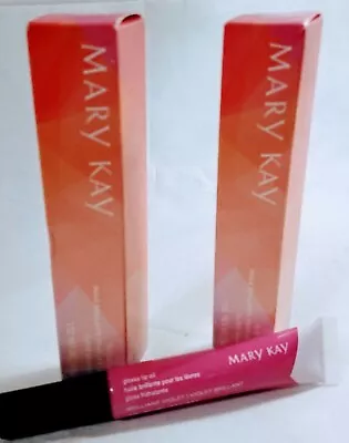 2 X Mary Kay Glossy Lip Oil “BRILLIANT VIOLET” Purple Lip Color Lot New In Box  • $16.99