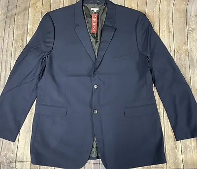 Mens Merona Federal Blue 2 Button Single Beasted Sports Coat Blazer Size XXL • $19.99