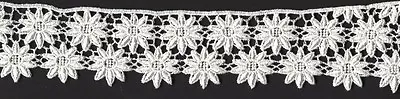 17  White Venice Venise Lace  Appliques Lot Of 6  • $19.88