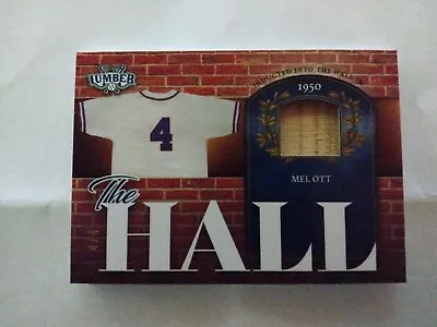 2022 Leaf Lumber Mel Ott Game Used Bat Relic 4/4 Jersey Number • $160