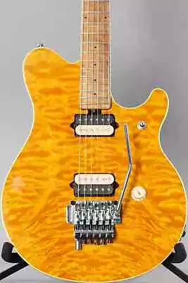 Custom Music Man EV H Eddie Van Halen Signature Amber Quilt Top Electric Guitar • $375