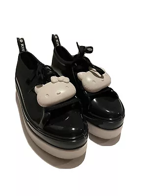 Limited Edition Melissa Be + Hello Kitty Melissa Black And White Sneakers W9 • $160