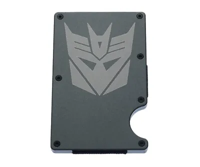 Transformers Decepticon RFID Blocking Wallet Money Clip Men Credit Card Holder • $18.39