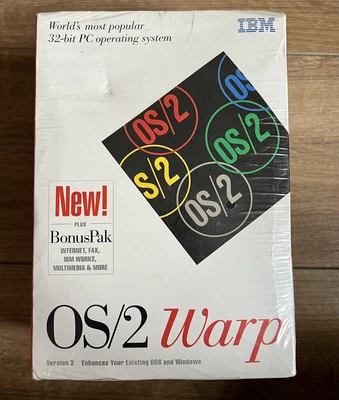 £45 • Buy IBM OS/2 Warp *BRAND NEW* Operating System 1994 SEALED PC
