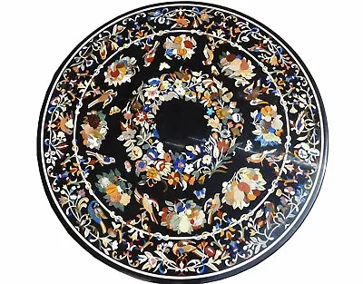 48  Marble Center Table Top Inlay Pietra Dura Semi Precious Stones Handmade Art • $2613.60